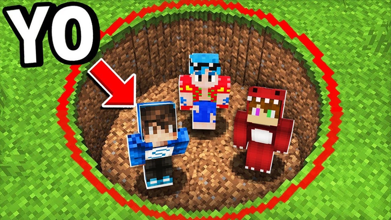MINECRAFT but WE CAN'T GET OUT OF THE CYCLE!!