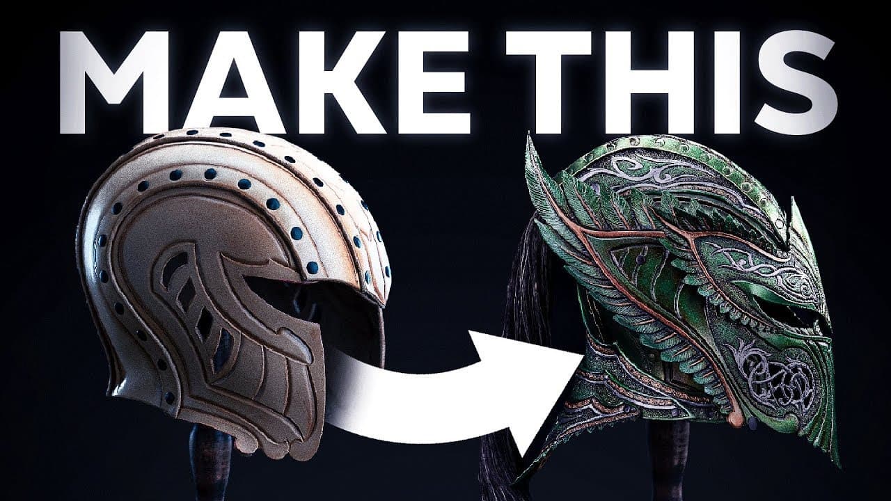 Elven Lord Helmet (Core) - LEATHER HELMET Tutorial